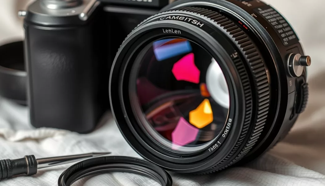 camera lens fungus removal using lens cleaning solution